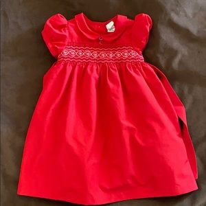 Red Oshkosh dress smocked
